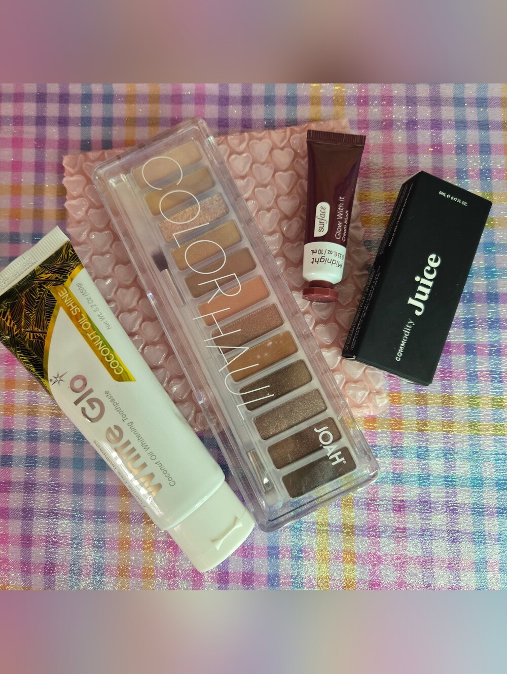 Beauty Bundle - Cream blush, nude eyeshadow pallette, fragrance/misc